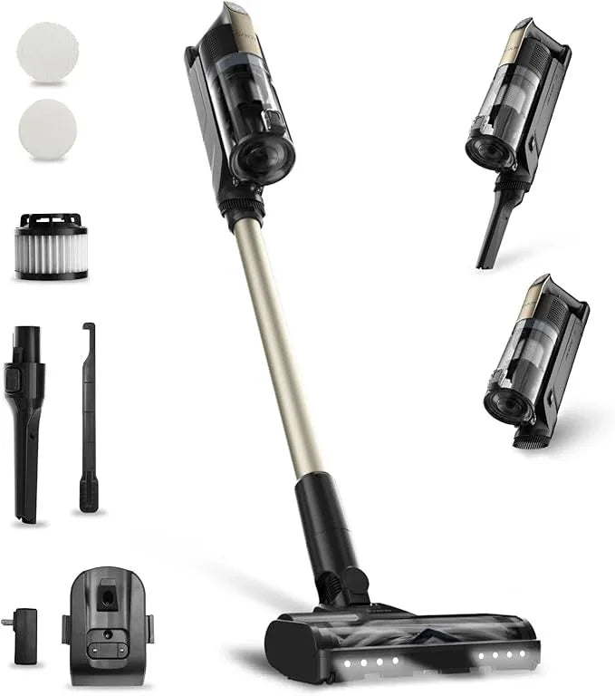 Candy Cordless Vacuum Cleaner,65Mins Stick Vacuum Cleaners for Home,400W/190AW Powerful Suction,Anti-Tangle,LED Display,Self-Standing,One-Click Clean,Handheld,Hardwood Floor/Carpet/Pet Hair,CVS30 - NeatNest