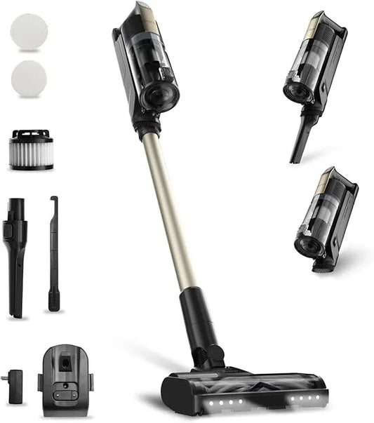 Candy Cordless Vacuum Cleaner,65Mins Stick Vacuum Cleaners for Home,400W/190AW Powerful Suction,Anti-Tangle,LED Display,Self-Standing,One-Click Clean,Handheld,Hardwood Floor/Carpet/Pet Hair,CVS30 - NeatNest