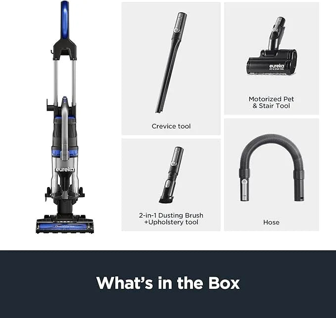 Eureka Pet Upright Vacuum Cleaner for Carpet and Hard Floor, Powerful Bagless Vacuum Cleaner for Home with HEPA Filter and Pet Tool, OmniVerse NEU801BL with QuickShift Technology, Blue - NeatNest