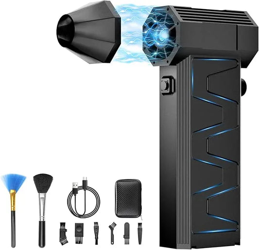 Electric Air Duster – 180000 RPM Compressed Air Blower for Keyboard, PC, Electronics – Reusable Cordless Dust Cleaner with USB-C Fast Charging - NeatNest