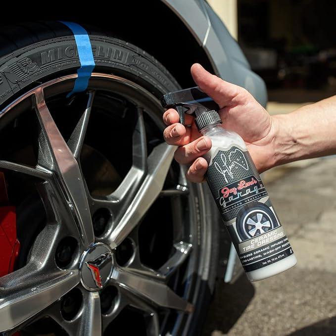 Jay Leno's Garage Ceramic Car Coating Kit – Car Wash Bundle with Ceramic Coating Spray, Car Ceramic Coating Products, Wheel and Tire Cleaner, Microfiber Towels, Applicators & Wash Mitt Detailing Kit - NeatNest