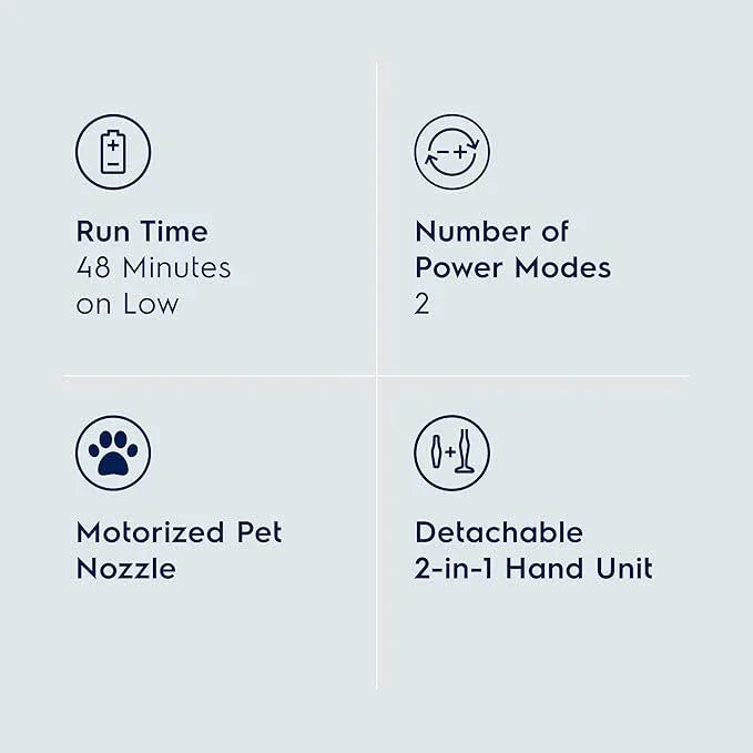 Electrolux Ergorapido Pet Cordless 2-in-1 Vacuum Cleaner with Motorized Pet Nozzle for Easy Pet Hair Removal, 48-Minute Run Time, 2 Power Modes, Chili Red - NeatNest