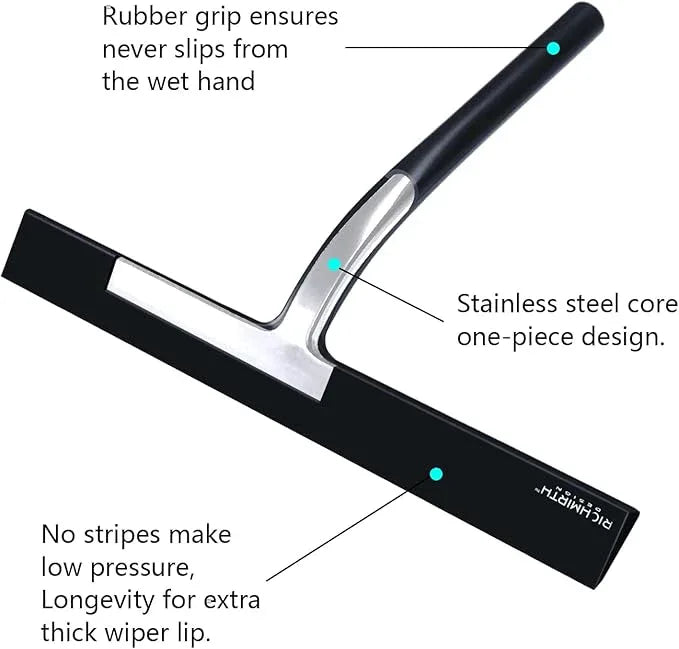 Silicone Rubber Blade & Hook Shower Window Squeegee 11" in Width Silicone Car Squeegee Bathroom Squeegee for Shower Squeegee for Shower Doors Car Window - NeatNest