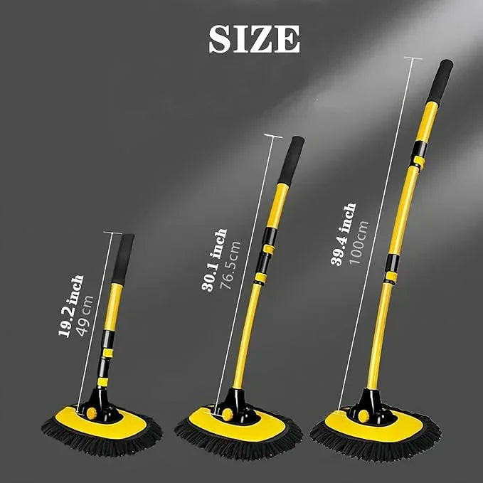 MVEQRRN Upgrade Car Wash Brush Mop with Long Handle,Microfiber Mitt Car Cleaning Supplies Kit Car Wash Kit Tools Accessories - NeatNest