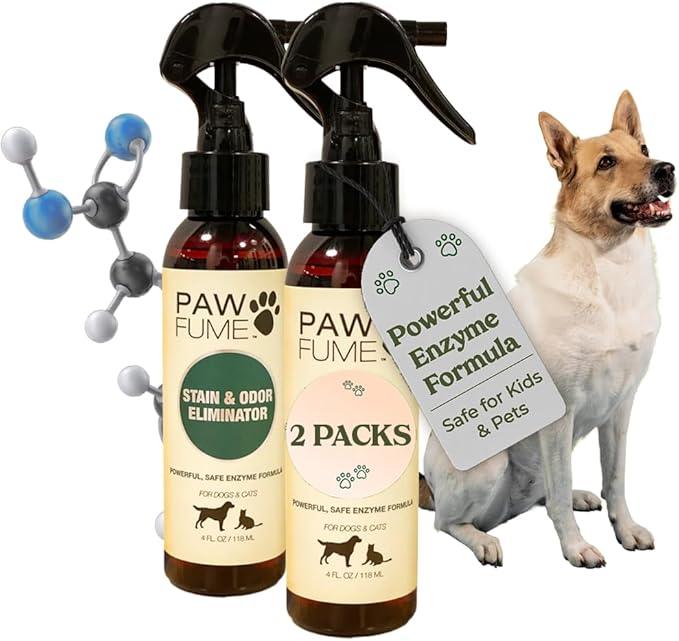 PAWFUME Stain & Pet Urine Odor Eliminator, 2-Pack – Removes Impurities in Seconds – Enzymatic Formula, Quick-Dry Action, & Eco-Friendly Ingredients – Upholstery, Fabrics, and Carpet Cleaner Spray - NeatNest