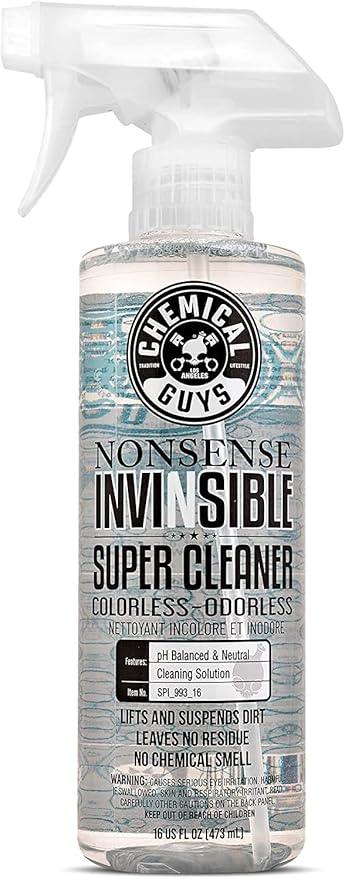 Chemical Guys Nonsense, Odorless Cleaner For Car Interior and Exterior All Purpose Cleaning Spray for Vinyl, Rubber, Plastic, Carpet, Upholstery, and Engine Bays Foaming Deep Cleaning Formula 16 oz - NeatNest