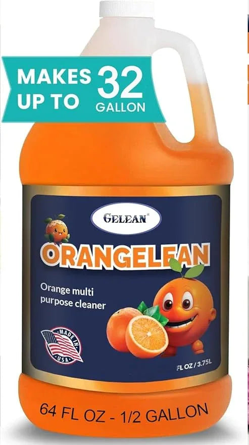 Multi Purpose Cleaner Pet Odor eliminator 64oz - Concentrate MAKES 32 GALLON - MADE IN USA- pH Neutral - ORANGELEAN Strong Odor Floor Cleaner - Orange Stain Remover - NeatNest