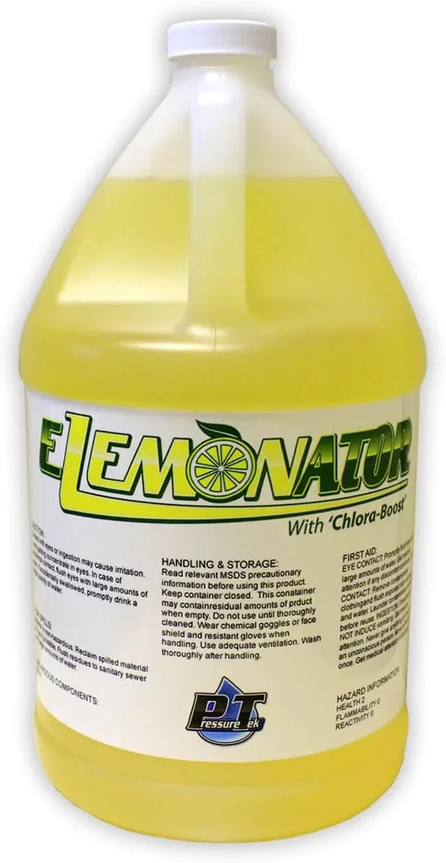 Elemonator: House Wash Surfactant for Siding, Roof and Concrete Cleaning, Bleach Additive, Soft Wash Soap, 1/2 Gallon, 64 Fl Oz (QTY 1) - NeatNest