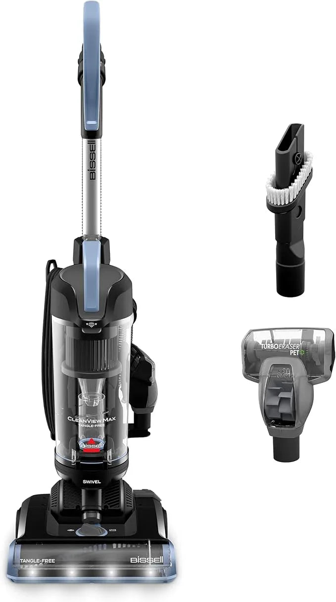 Bissell CleanView Max Tangle-Free with LED Headlights, Active Extension Wand, Tangle-Free Brush Roll, Included pet Tools, 4072L - NeatNest