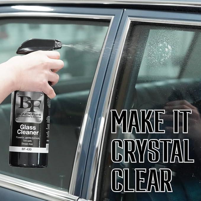 Blackfire Pro Detailers Choice Glass Cleaner | Streak-Free & Ammonia-Free Formula | Safe for Tinted Windows & Automotive Glass | BF-430 | 32 oz Spray Bottle - NeatNest