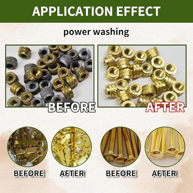 Copper Cleaner & Polish & Rust Remover - Three-in-one Action Fast-Acting Removes Rust, Oxidation and Restores Shine | Professional Grade Brass Cleaner Safe for Various Copper Products (1 KG) - NeatNest