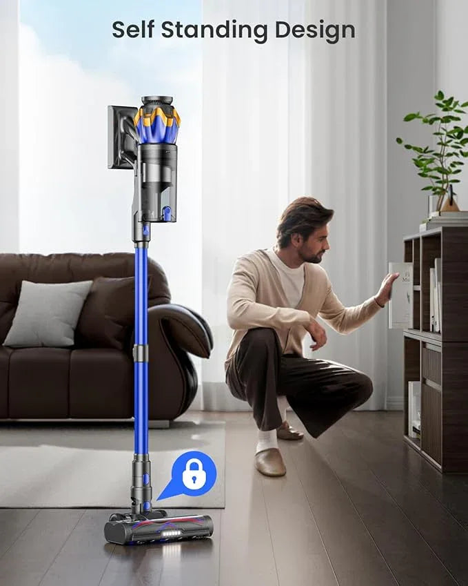 Cordless Vacuum Cleaner, Upgraded 600W 50KPA 70Mins Cordless Stick Vacuum Cleaner with Self-Standing and Touch Screen, Anti-tangle Wireless Vacumm, Vacuum Cleaners for Home/Pet Hair/Carpets/Floors - NeatNest