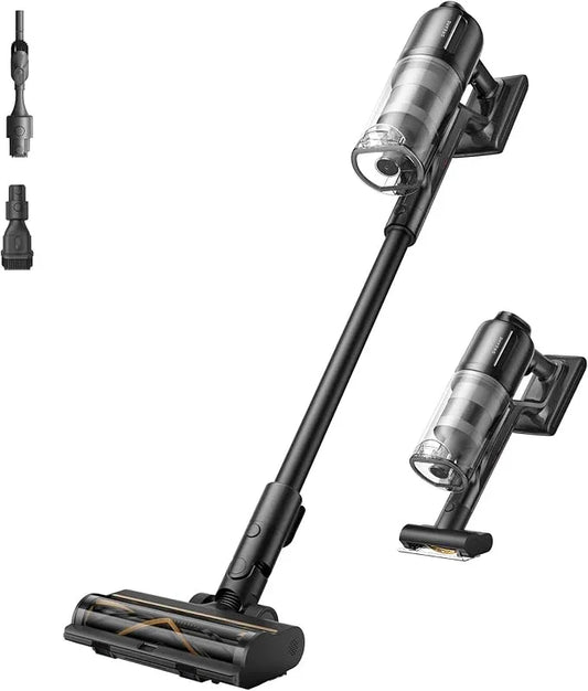 DREAME Cordless Stick Vacuum Cleaner Z30 Essential, 210AW Suction with Big Dust Cup, Up to 90 Mins, 99.99% Filtration Efficiency, HEPA H14 Filter, Dust Reveal Technology, Multi-Surface Vacuuming - NeatNest