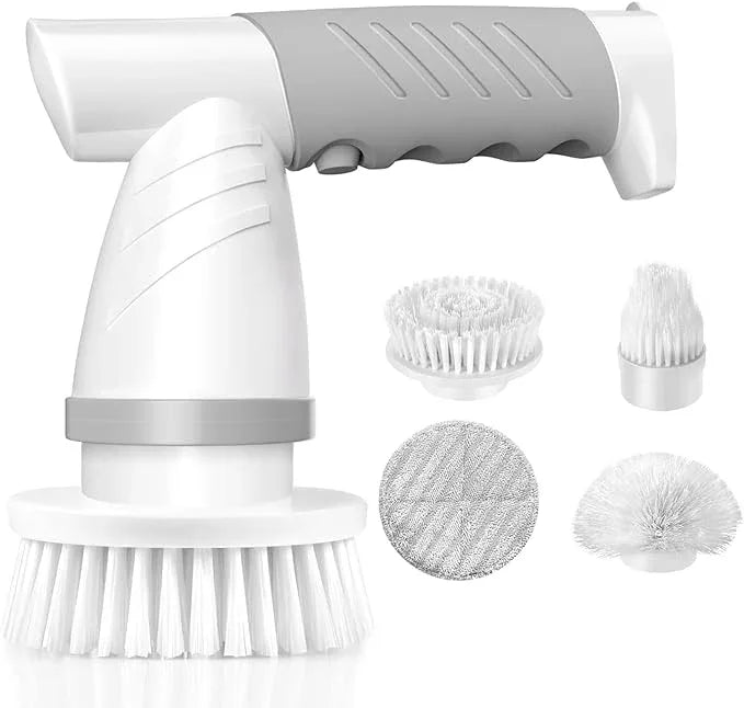 Electric Spin Scrubber, Bathroom Shower Electric Scrubber for Cleaning Tub/Tile/Floor/Sink/Window, Power Cleaning Brush Rechargeable Cordless with 4 Replaceable Cleaner Brush Heads - NeatNest