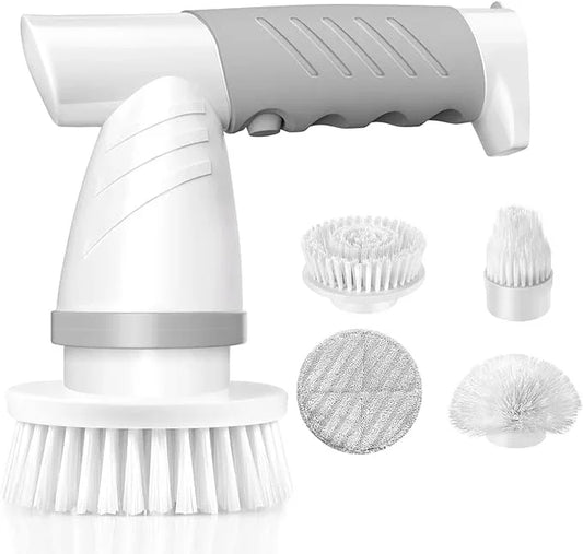 Electric Spin Scrubber, Bathroom Shower Electric Scrubber for Cleaning Tub/Tile/Floor/Sink/Window, Power Cleaning Brush Rechargeable Cordless with 4 Replaceable Cleaner Brush Heads - NeatNest
