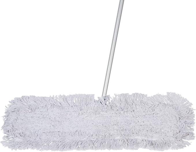 Commercial Dust Mop – 30 Inch Floor Sweeper for Hardwood, Reusable Cotton Mop Head, Extendable Handle, Dry Mop for Floor Cleaning & Janitorial Supplies - NeatNest