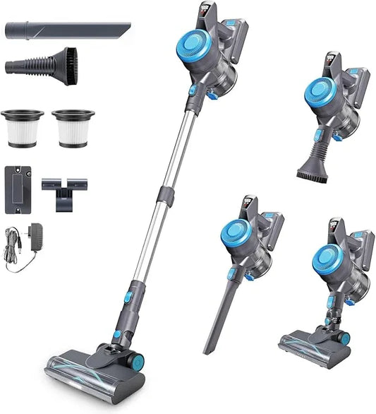 HAUSMEISTER VoltVac Go Cordless Vacuum Cleaner for Home Pet Hair, 30000PA for Carpets Hard Floors, 50Min Portable Handheld Rechargeable Vacuum, 2 HEPA Filters, Lightweight - NeatNest