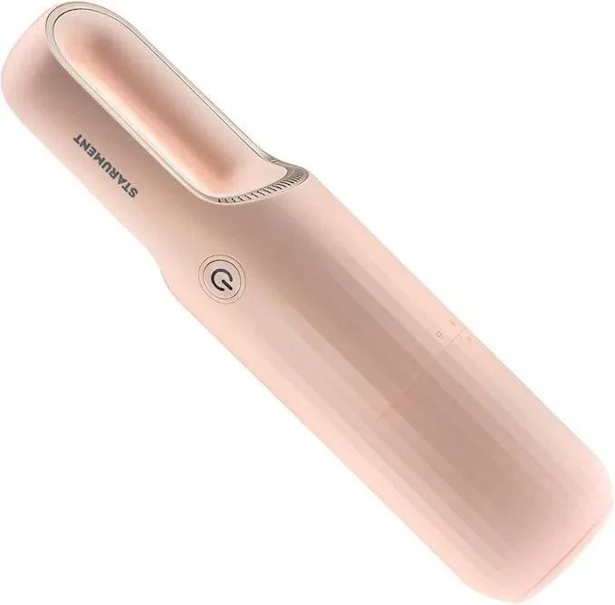 STARUMENT Portable Hand Vacuum Cleaner for Dust Pet Hair Dirt Home Car Interior, Furniture Lightweight Easy to Use, Compact Design Battery Rechargeable with USB-C Cable Pink - NeatNest