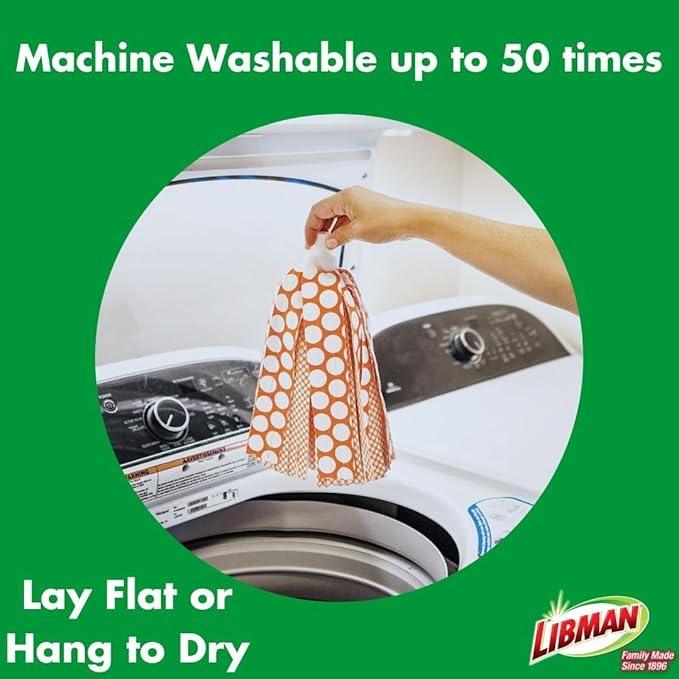 Libman Wonder Mop Head Replacement | Absorbent Microfiber | Self Wringing | Best Refill | Machine Washable | Multi-Surface Floor Mop | 3 Replacement Pads - NeatNest