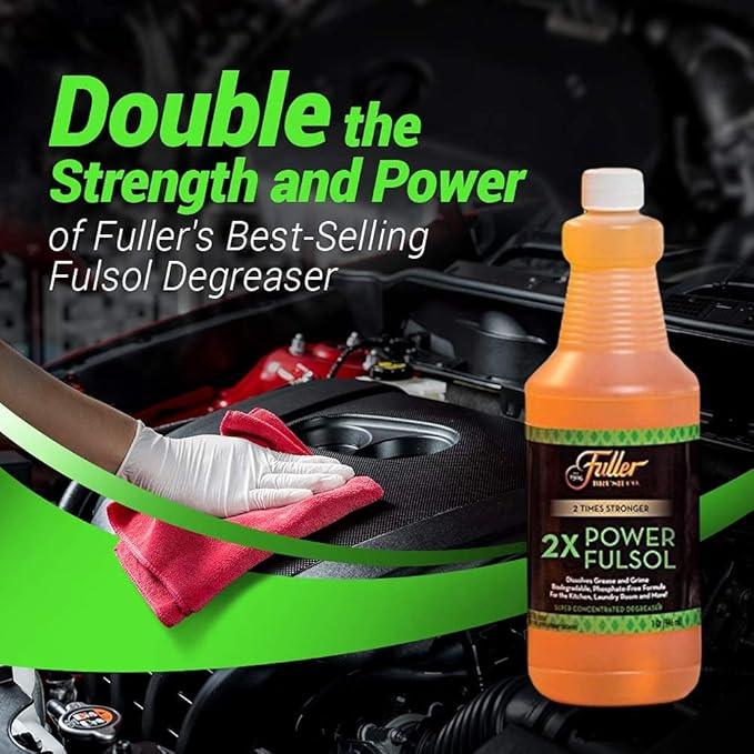 Fuller Brush 2X Power Fulsol Degreaser – Removes Grease, Oil, Grime & Stains – All Purpose Oil, Grease & Grime Cleaner For Bike, Automotive, Grill, Bathroom & Kitchen – Makes 30 Gallons (Pack of 6) - NeatNest