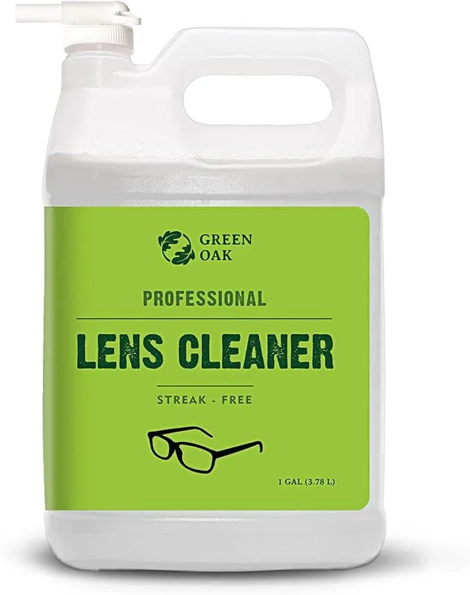 Green Oak Lens Cleaner Refill Professional Lens Cleaner Refill– Best for Eyeglasses, Cameras, and Lenses - Safely Cleans Fingerprints, Dust, Oil (1 Gallon Refill) - NeatNest