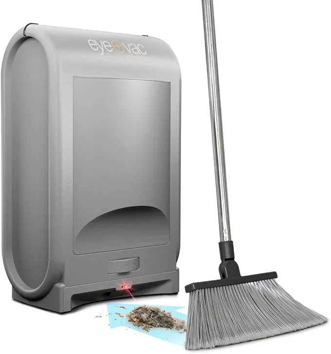 EyeVac Pro Touchless Vacuum Automatic Dustpan - Ultra Fast & Powerful - Great for Sweeping Salon Pet Hair Food Dirt Kitchen, Corded Canister Vacuum, Bagless, Automatic Sensors, 1400 Watt (Sliver) - NeatNest