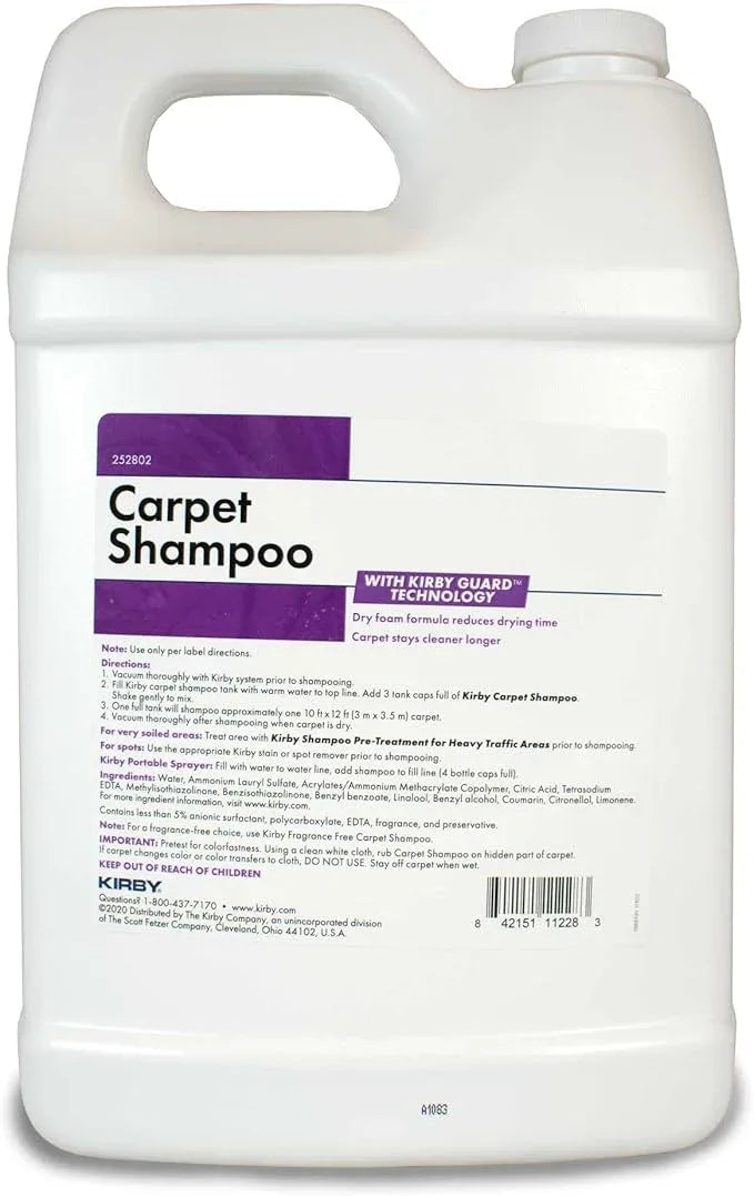Kirby Carpet Shampoo, 1 Gallon – Lavender Scent, Deep Cleaning Solution for Home & Pet Stains - NeatNest