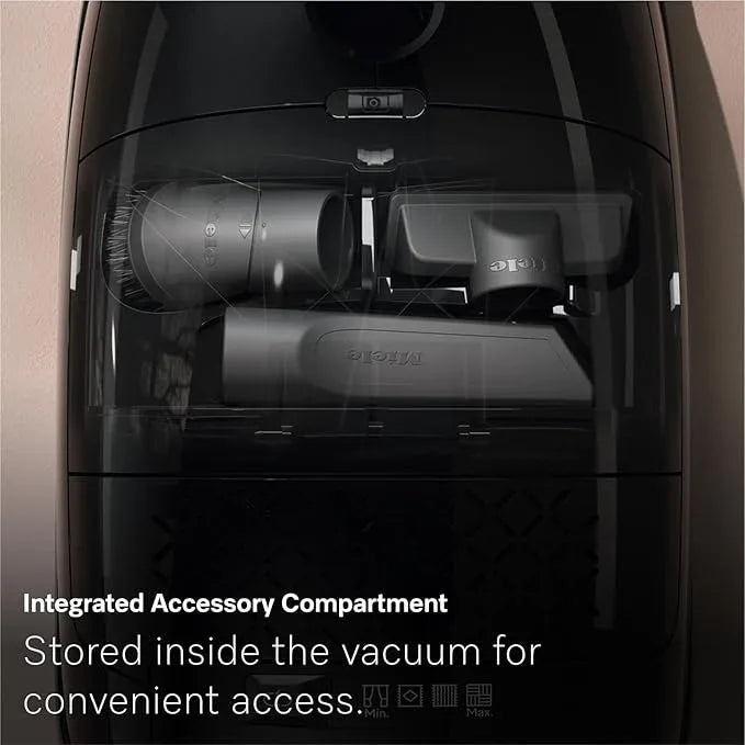 Miele New Guard M1 Cat & Dog Bagged Canister Vacuum for Pet Owners with Odor-Reducing Active AirClean Filter, TurboTeQ Floorhead, and AllTeQ Universal Floorhead, in Obsidian Black/Space Grey - NeatNest