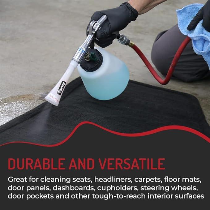 HI-TECH Vortex I Air Cleaning Gun – Deep Cleans Auto Interiors & Exteriors – Compressed Air Powered – Car Detailing Tool for Dirt, Dust, Grime & Stains - NeatNest