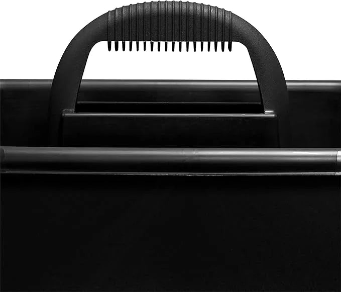 Akro-Mils 09185 Plastic Tote Tool & Supply Cleaning Caddy with Handle, 18-3/8-Inch x 13-7/8-Inch x 9-Inch, Black - NeatNest