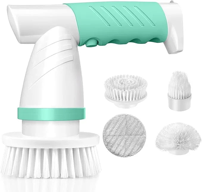 Electric Spin Scrubber, Bathroom Cleaning Brush Shower Scrubber Portable Rechargeable, Power Scrub Brush for Bathtub Sink Tile Grout Window Sill Kitchen Stove Cooker, Household Cleaning Tools - NeatNest