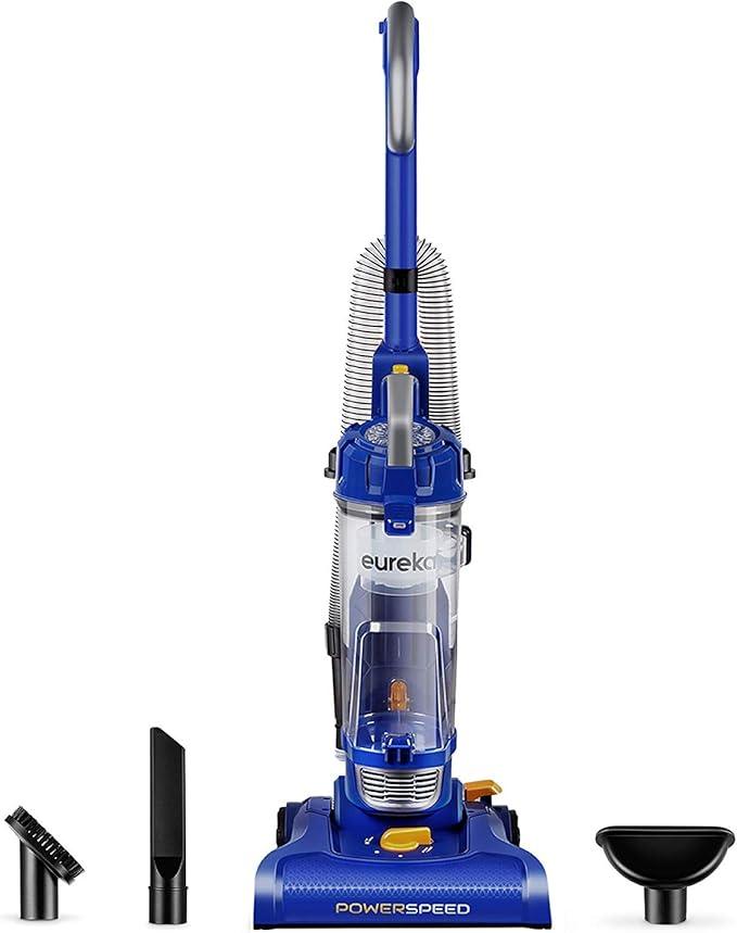 eureka NEU182A PowerSpeed Bagless Upright Vacuum Cleaner, Lite, Blue - NeatNest