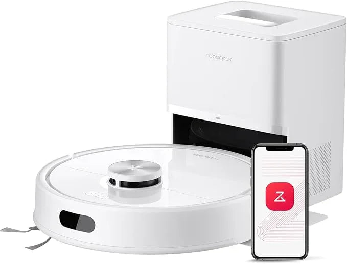 roborock Q7 M5+ Robot Vacuum and Mop, Upgraded from Q5 Max+, Up to 7-9 Weeks Self-Empty, 10000Pa Suction, Dual Anti-Tangle System for Pet Hair & Carpet, PreciSense LiDAR Navigation, App Control, White - NeatNest