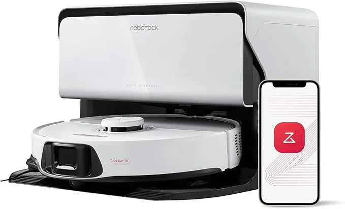 roborock S8 Max Ultra with Auto Water Refilling and Drainage System Robot Vacuum and Mop, FlexiArm Design, Smart Dirt Detection, Self-Emptying, 8000Pa Suction for Various Floors, Pet Hair, White - NeatNest