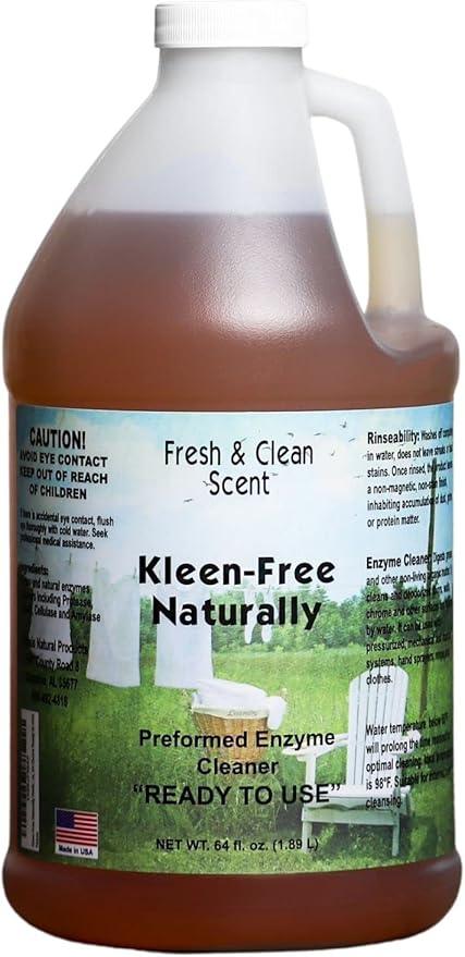 Naturally Preformed Enzyme Cleaner, Enzyme Solution, Multi-Purpose Cleaner, Laundry Additive and More - Ready-To-Use - Fresh and Clean Scent - 64oz - NeatNest