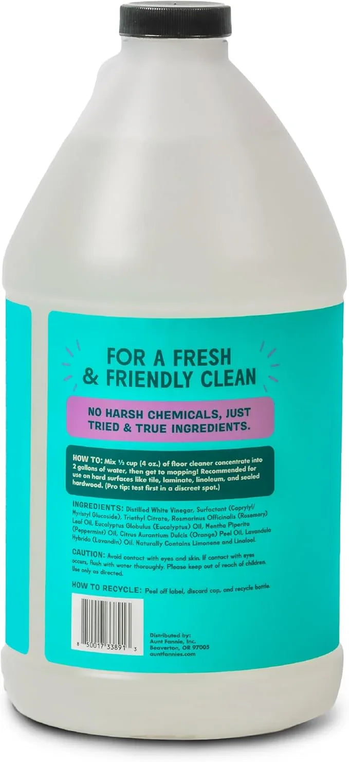 Aunt Fannie's Ultra Concentrated Floor Cleaner Vinegar Wash, Multi-Surface Solution For Mopping, Value Size, Lavender Scent, 64 oz - NeatNest