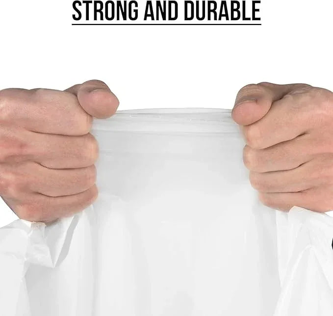 Ultrasac 8-12 Gallon 1.14 MIL White Drawstring Trash Bags - 21.5" x 30" - Pack of 75 - Fits simplehuman J - NeatNest