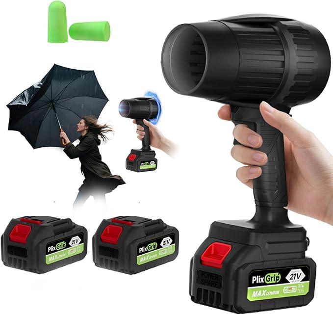 Leaf Blower Cordless - Lightweight Electric Handheld Blower with Battery and Charger, 3 Speed Mode, Blowers for Lawn Care, Patio Cleaning, Dust Cleaner (Black) - NeatNest