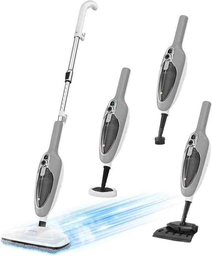 Steam Mop - 10-in-1 MultiPurpose Handheld Steam Cleaner Detachable Floor Steamer for Hardwood/Tile/Laminate Floors Carpet with 11 Accessories for Whole Home Use. - NeatNest
