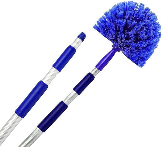 Cobweb Duster, Extendable Reach 20 feet, Ceiling Fan Duster | 3-Stage Aluminum Telescoping Pole | Medium Stiff Bristles | Long Handle Webster Duster for Cleaning | U.S Duster Co. - NeatNest