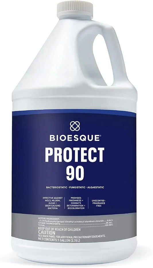 Bioesque Protect 90, Heavy Duty Bacteriostatic, Fungistatic, Algaestatic Formula, Effective Against Mold, Mildew, Algae, & Odor Causing Bacteria, 1 Gallon (Pack of 1) - NeatNest