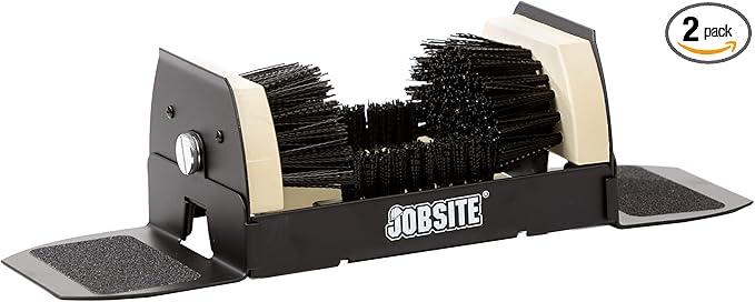 Jobsite Boot Scrubber - Outdoor Shoe Scraper Cleaner Brush - Extra Wide - 2 Pack - NeatNest