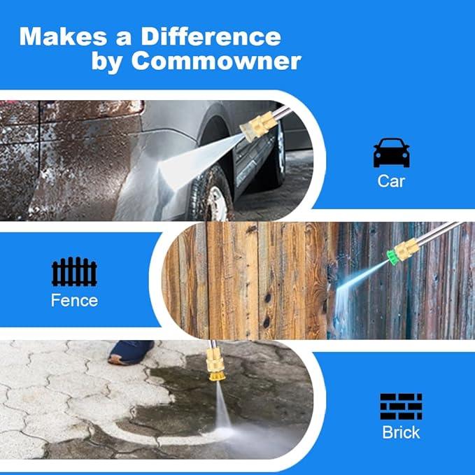 Electric Pressure Washer 5000 PSI 2.8 GPM High Power Washer with 4 Pressure Nozzle and Foam Cannon, powerwashers for Home, Car Washing, Fence Cleaning, Patio, Blue - NeatNest