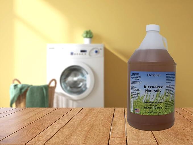 Naturally Preformed Enzyme Cleaner, Enzyme Solution, Multi-Purpose Cleaner, Laundry Additive and More - Ready to Use - Orginal Scent - 128oz (1 Gallon) - NeatNest