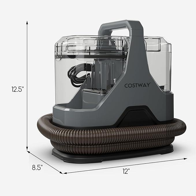 COSTWAY Upholstery Cleaner Machine, Portable Spot Cleaner with 15Kpa Powerful Suction, 600W Cleaning Machine with Versatile Attachments for Couch, Stairs, Carpet, Pet Messes - NeatNest