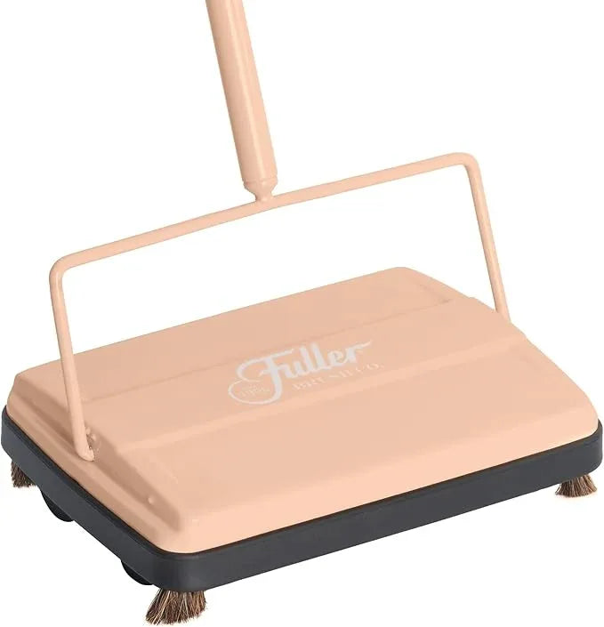 Fuller Brush 17073 Electrostatic Carpet & Floor Sweeper - 9" Cleaning Path - Lightweight - Ideal for Crumby Messes - Works On Carpets & Hard Floor Surfaces - Peach - NeatNest