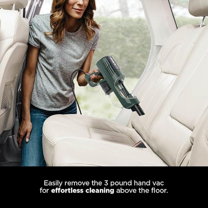 Shark Detect Ultralight Corded Stick Vacuum with Direction Detect and Self-Cleaning Brushroll, Powerful Hair Pickup, Ultra-Lightweight, Crevice & Upholstery Tool Included, Evergreen, HZ752 - NeatNest