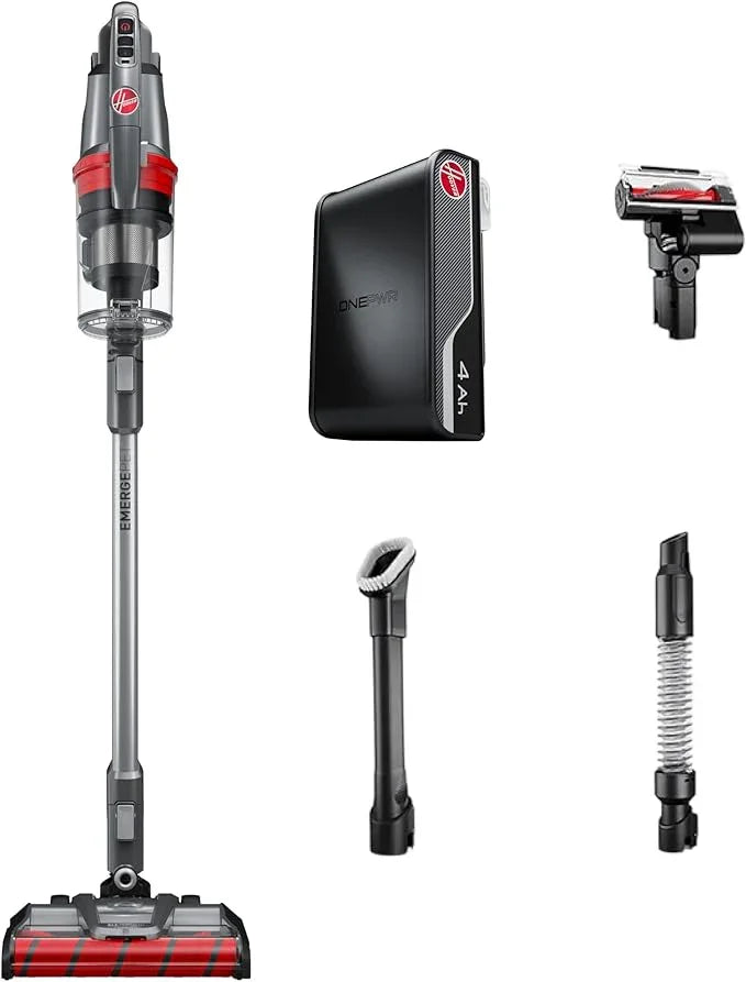 Hoover ONEPWR WindTunnel Emerge Pet+ Cordless Stick Vacuum Cleaner, Lightweight Stick Vac, Powerful and Quiet Cleaning, Self Standing, No Wall Mount Required, Cordless Vacuum Cleaners for Home Use - NeatNest