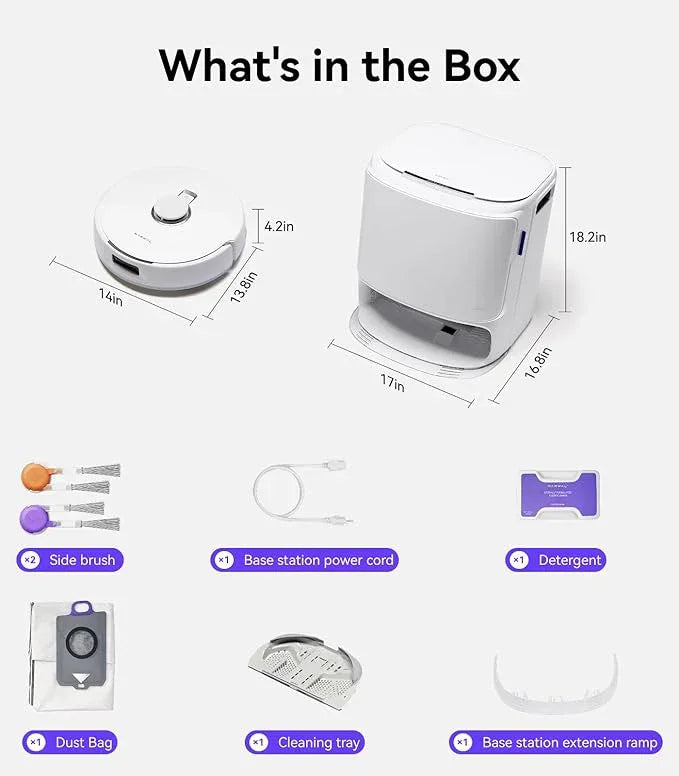NARWAL Freo Z10 Robot Vacuum and Mop Combo, Tangle Free Robot Mop, 15,000Pa Suction, Adapts to Hard-to-Reach Areas, Self-Emptying, Mop Washing & Drying, Obstacle Avoidance, for Pet Hair & Hard Floor - NeatNest