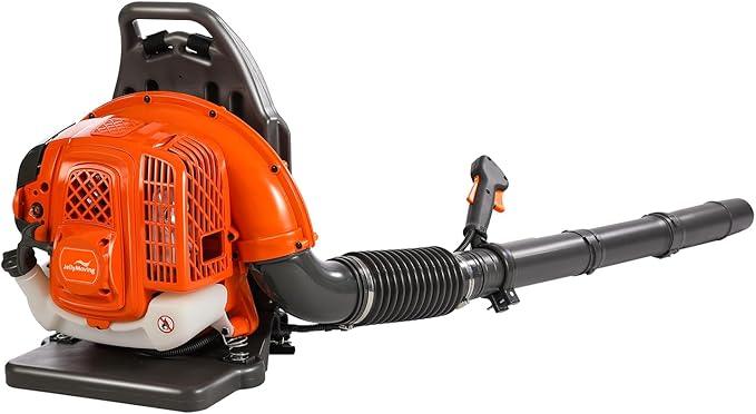 Gas Powered Backpack Leaf Blower – 65CC 2-Stroke Engine, 850 CFM & 220 MPH for Heavy Duty Commercial Lawn Care, Wet Leaf & Debris Removal (GT3672) - NeatNest